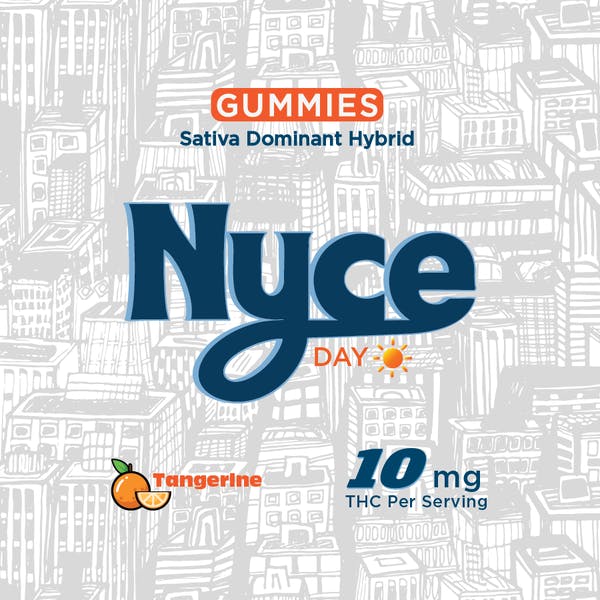Photograph of product: Nyce - Tangerine "Day" - Rosin Gummies - 100mg
