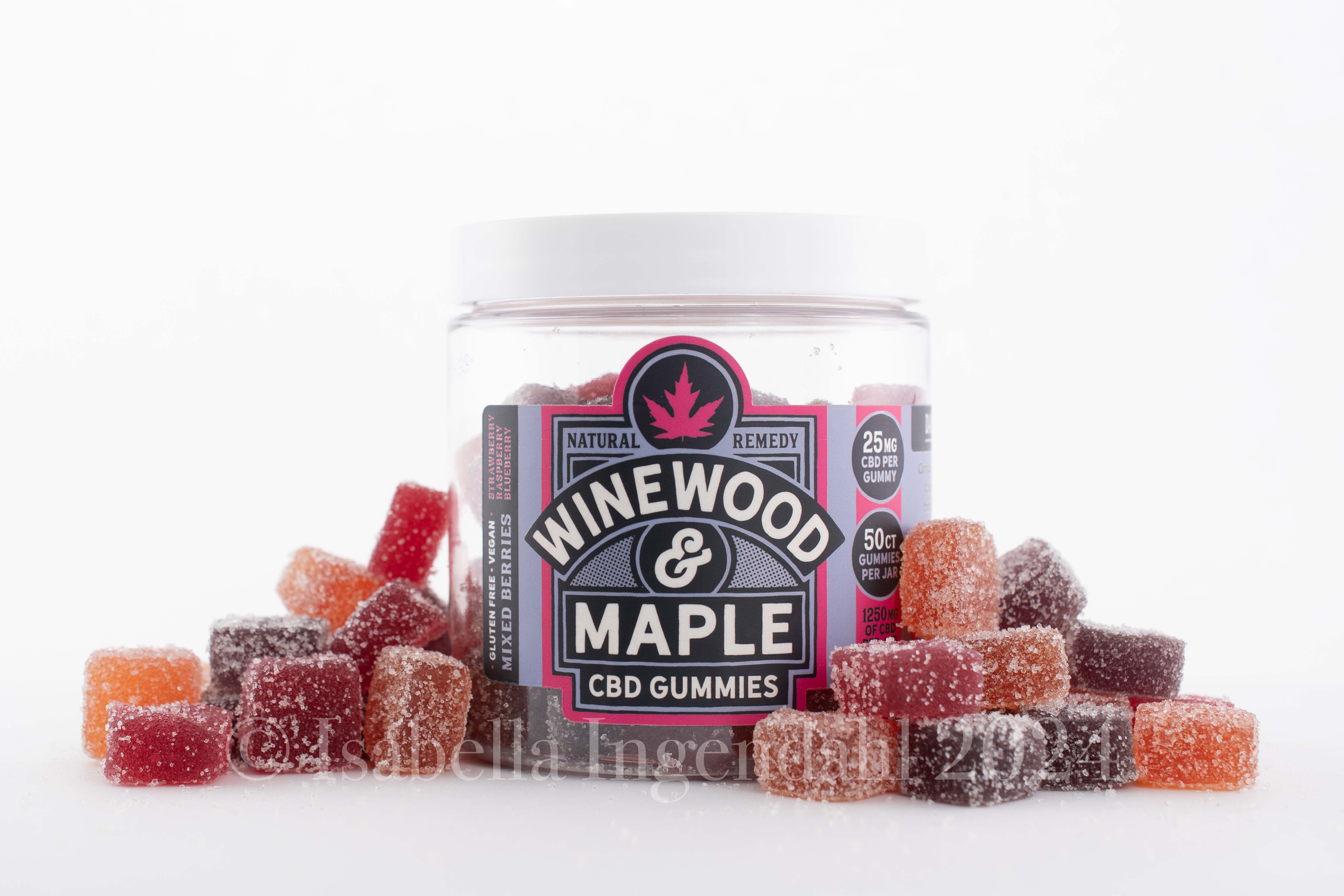 Photograph of product: CBD Gummies | Mixed Berries | 50 Pack [25mg/ea]