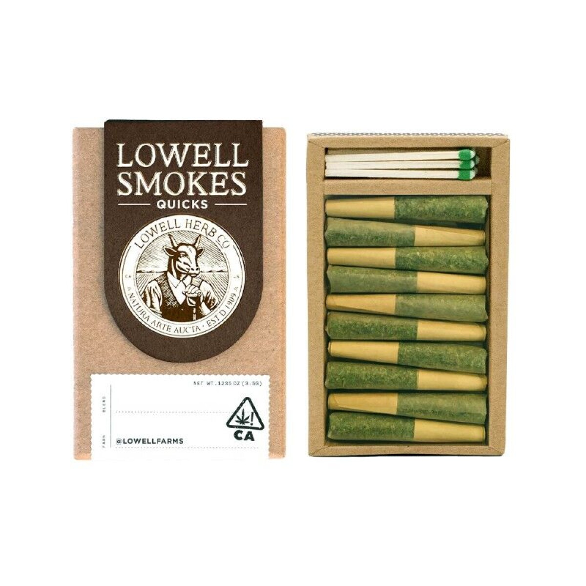 Photograph of product: Lowell Pre-Roll Quick Pack 10pk/3.5g- The Boss