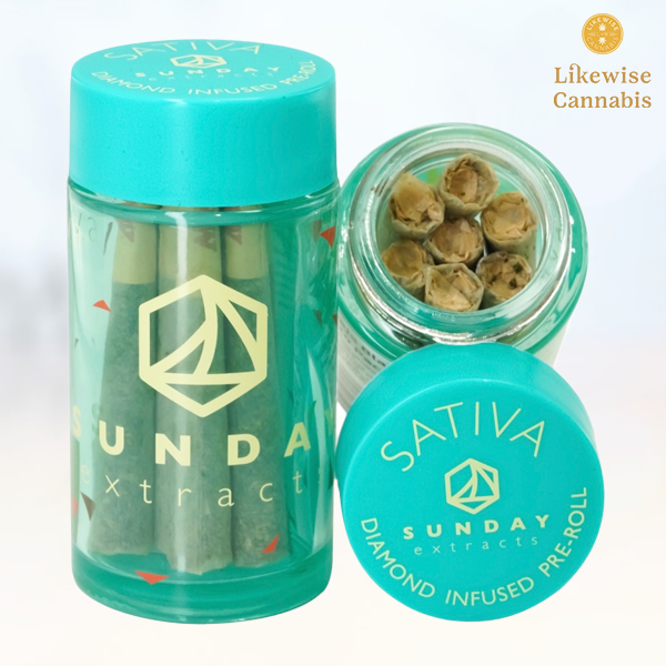 Photograph of Product: 10-PACK 7.5G SUPER SILVER HAZE DIAMOND INFUSED PRE-ROLLS