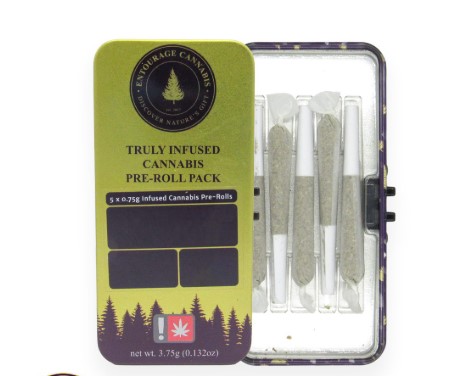 Photograph of product: Infused Pre-Roll Pack | Punch Breath x Super Runtz | 5x 0.75g