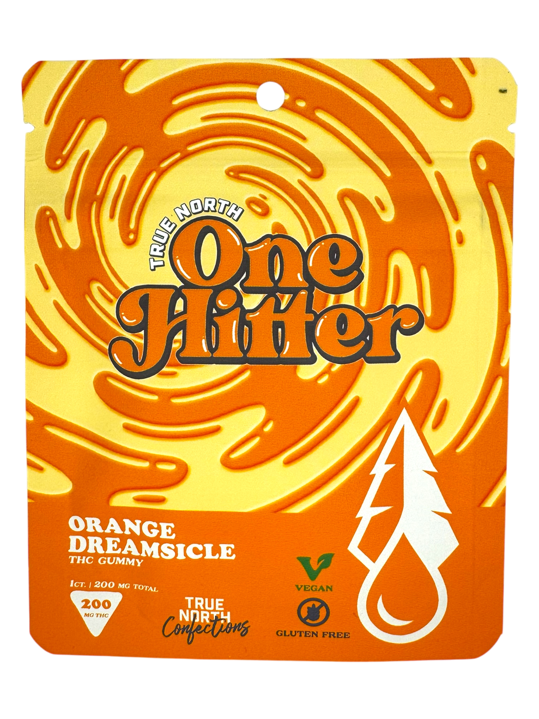 Photograph of product: 200mg Orange Dreamsicle One Hitter Gummy