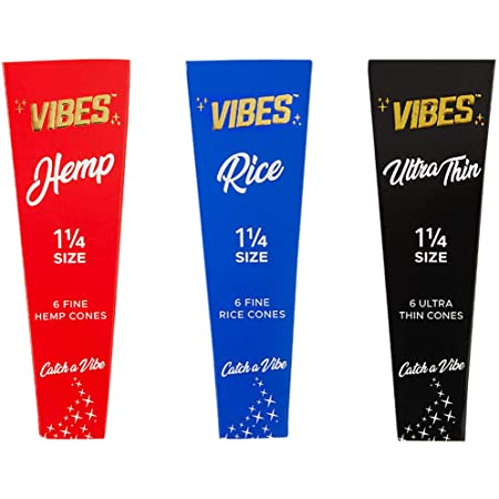 Photograph of product: Vibes Organic Hemp Rolling Papers 3pk King Size