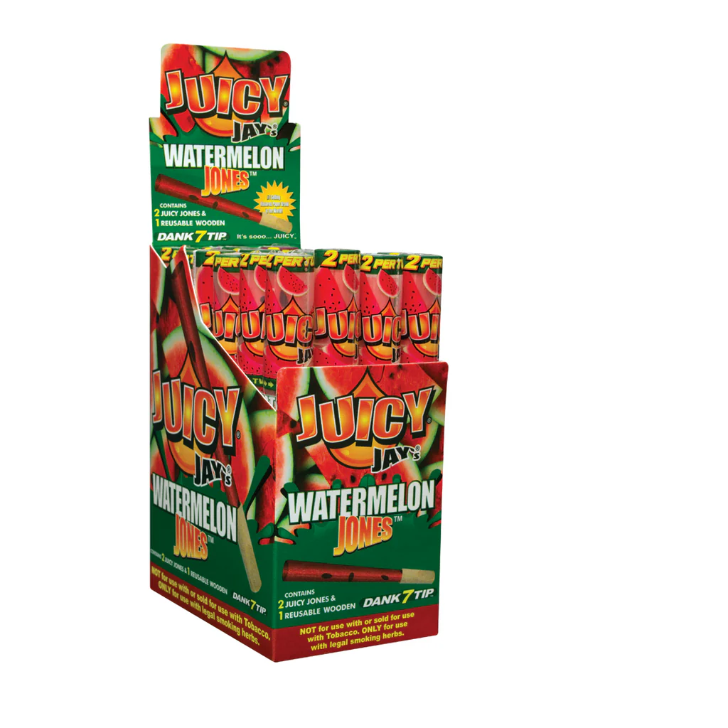 Photograph of product: Juicy Jay's | Watermelon Jones | Pre-Rolled Cones | 2pk