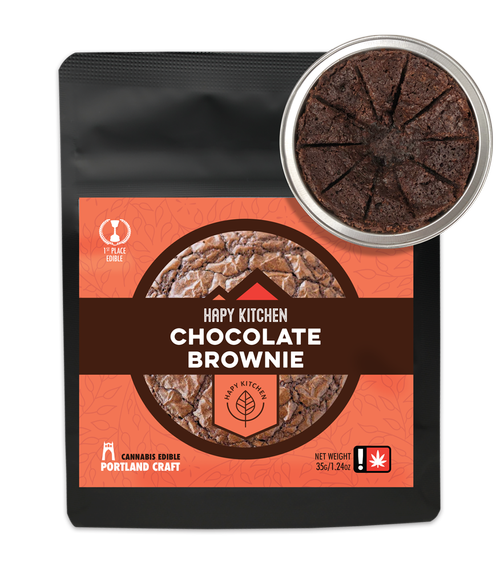 Photograph of product: Hapy Kitchen - Chocolate Brownie (H) - 100mg
