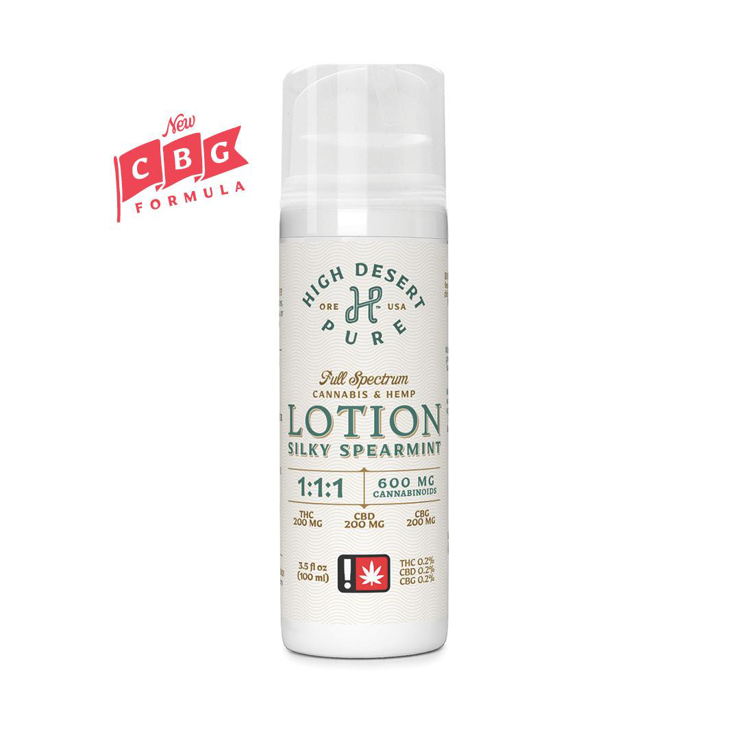 Photograph of product: 1:1 Silky Spearmint Full Spectrum Lotion (High Desert Pure)