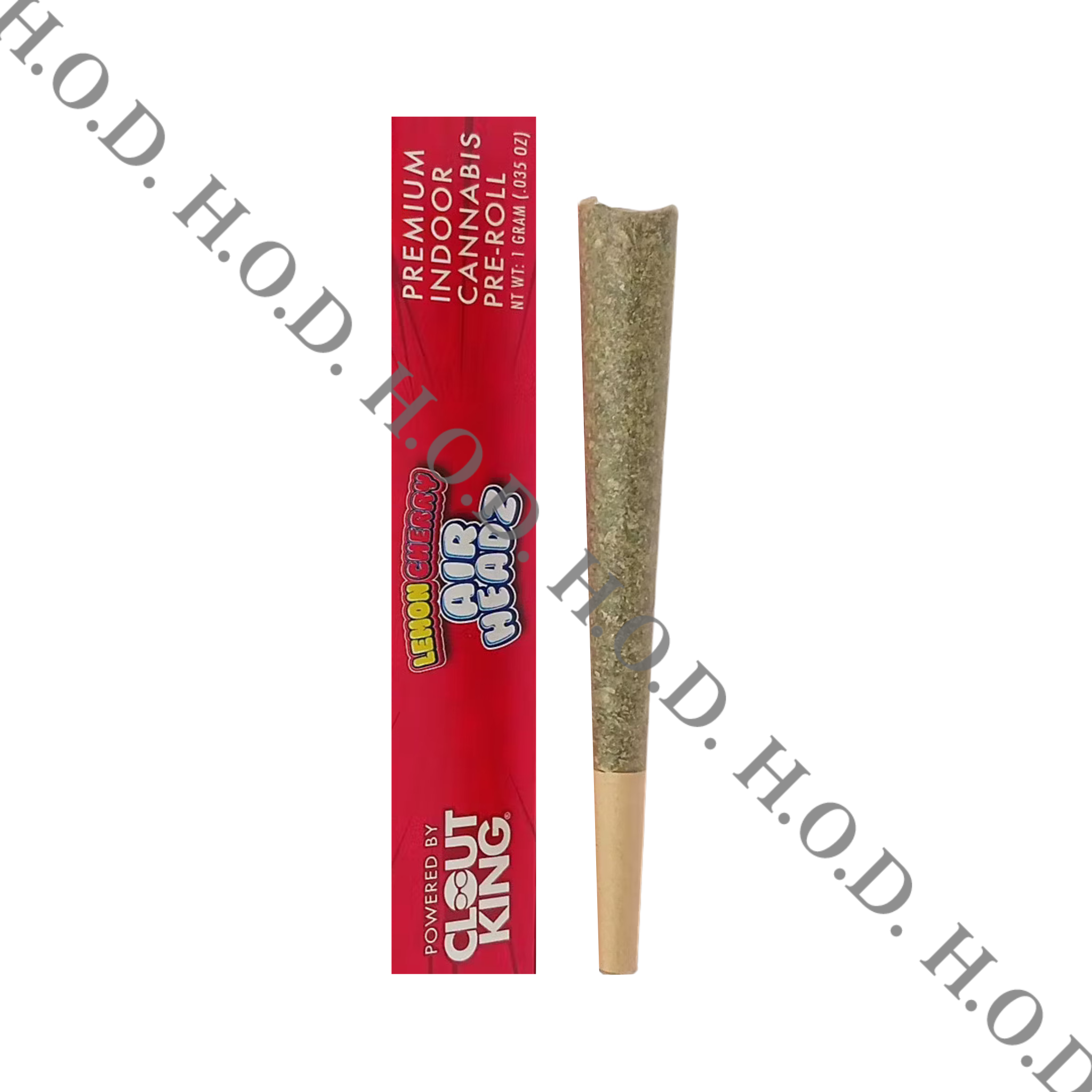 Photograph of product: Clout King Lemon Cherry Airheadz Pre-Roll 1g