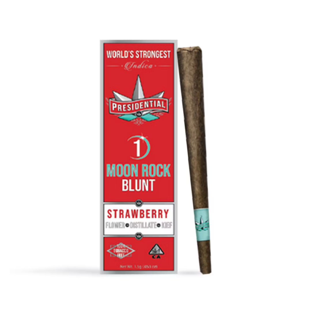 Photograph of product: Presidential | Moon Rock Infused Blunt | Strawberry | 1.5g