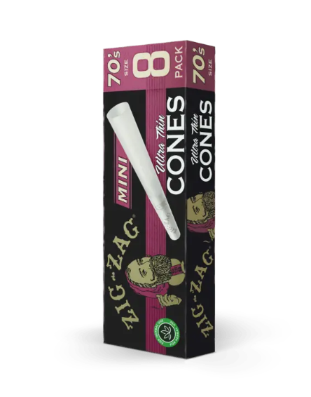 Photograph of product: Zig Zag | Ultra Thin | 70mm Minis | 8pk