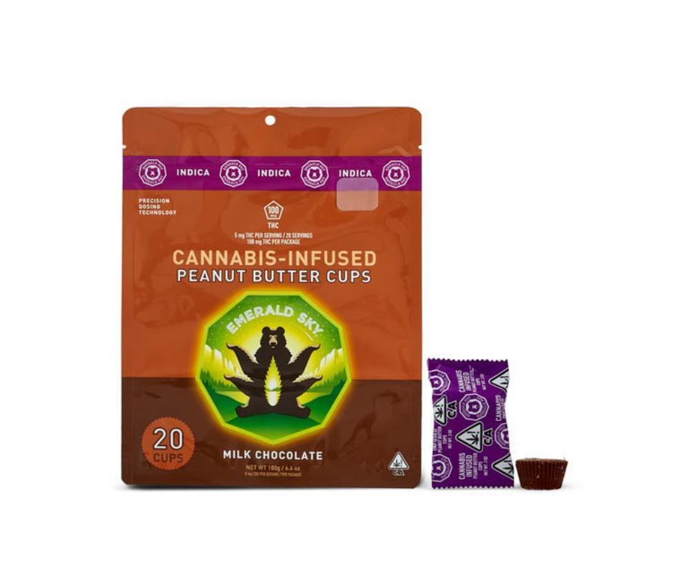 Photograph of product: Emerald Sky | Oui'd Peanut Butter Cup | 20pk | 5mg