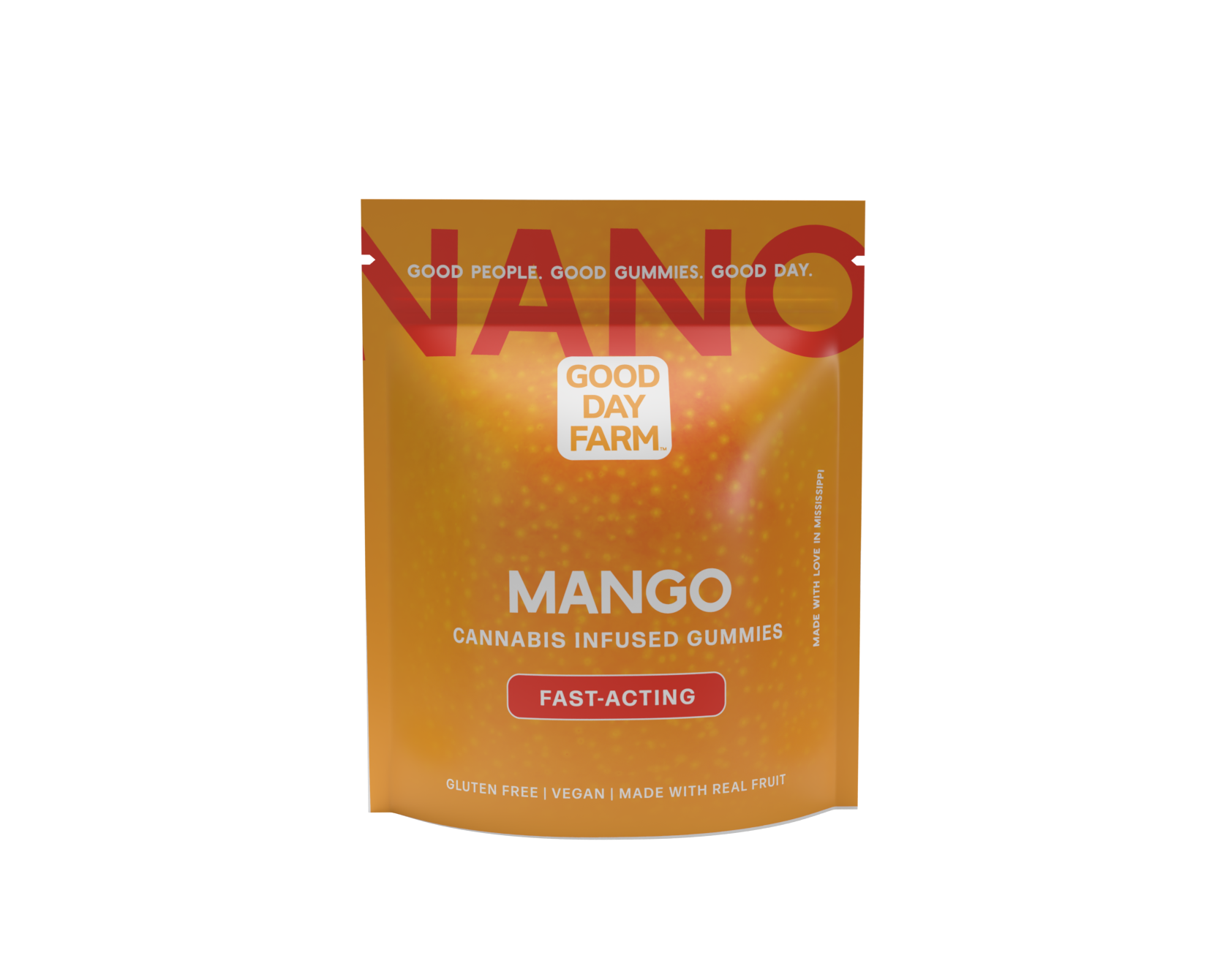 Photograph of product: Good Day Farm - Mango - Nano Gummies 100mg - 10pk