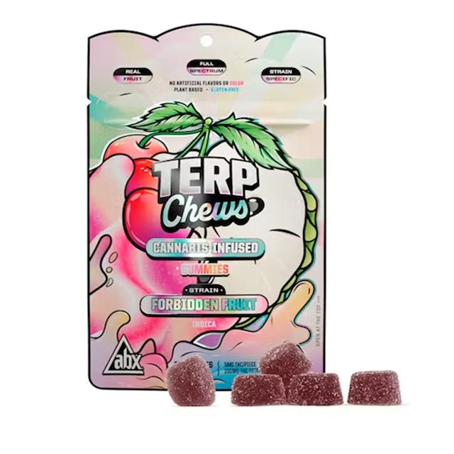 Photograph of product: Forbidden Fruit Terp Chews | 20pk Gummies 100mg