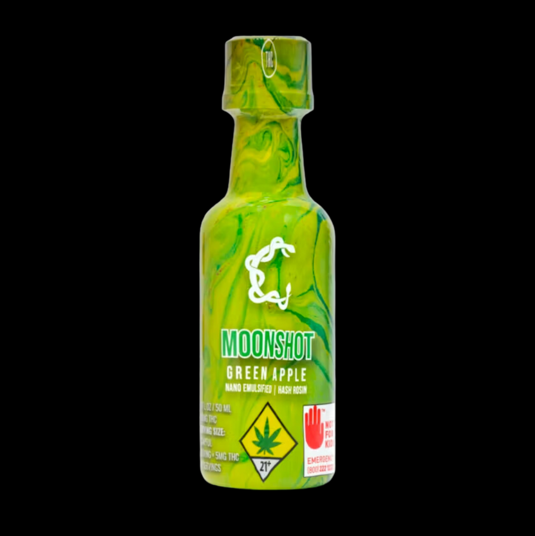 Photograph of Product: Green Apple Moonshot 100mg Liquid Edible Constellation Cannabis