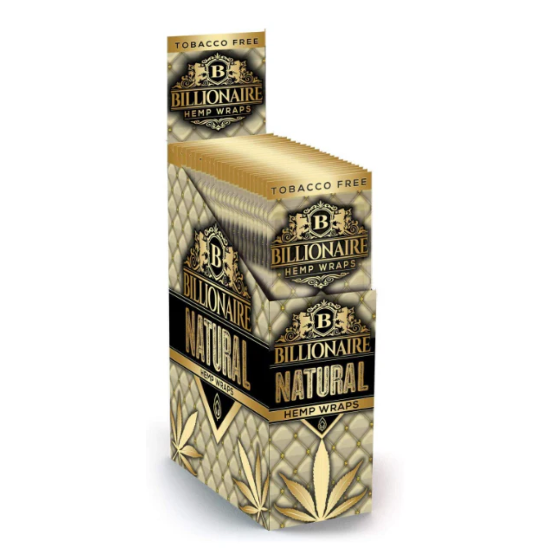 Photograph of product: Billionaire Hemp Wraps | Private Reserve Gold | 2pk