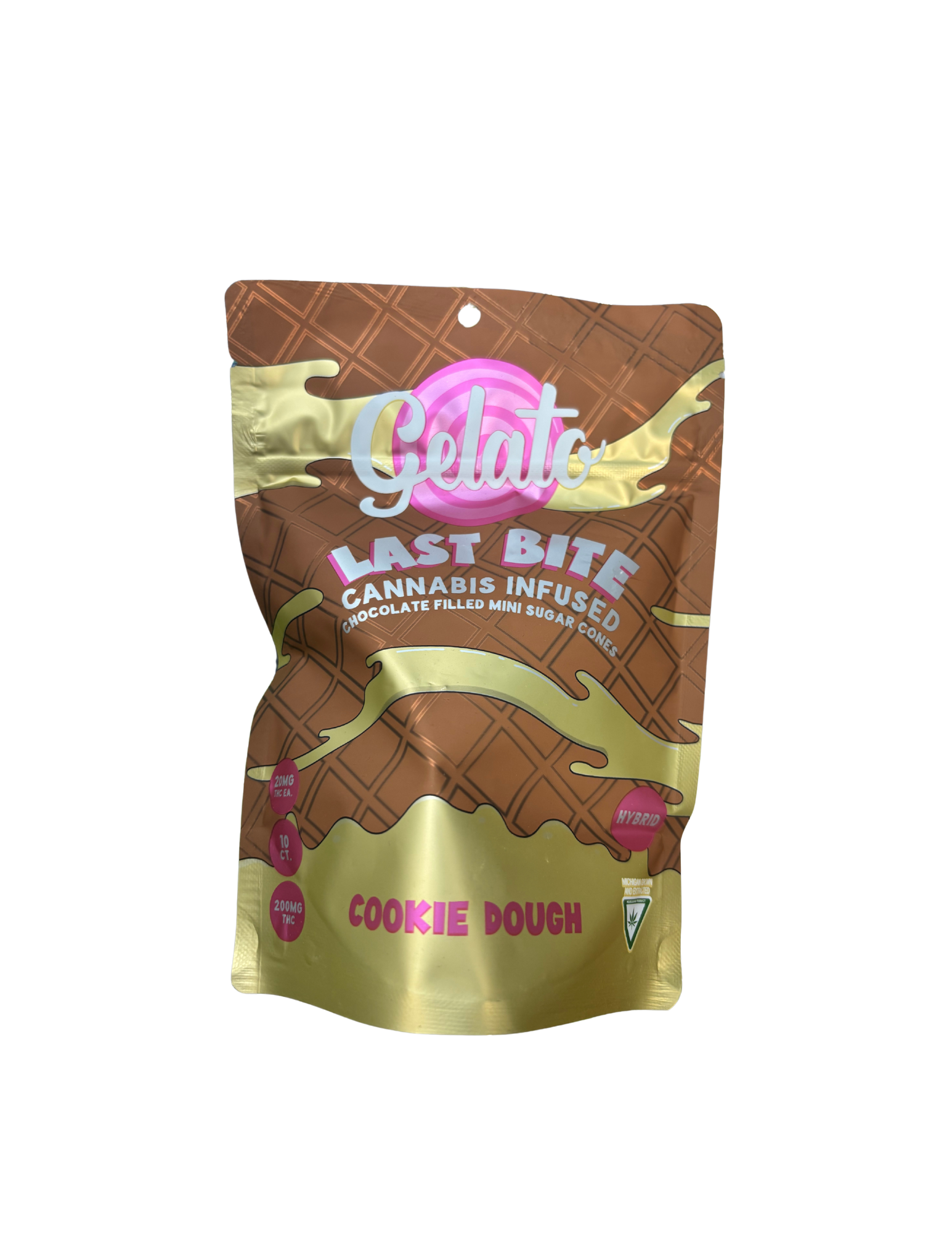Photograph of product: Edibles | Last Bite Cones | Cookie Dough | 200mg | Gelato