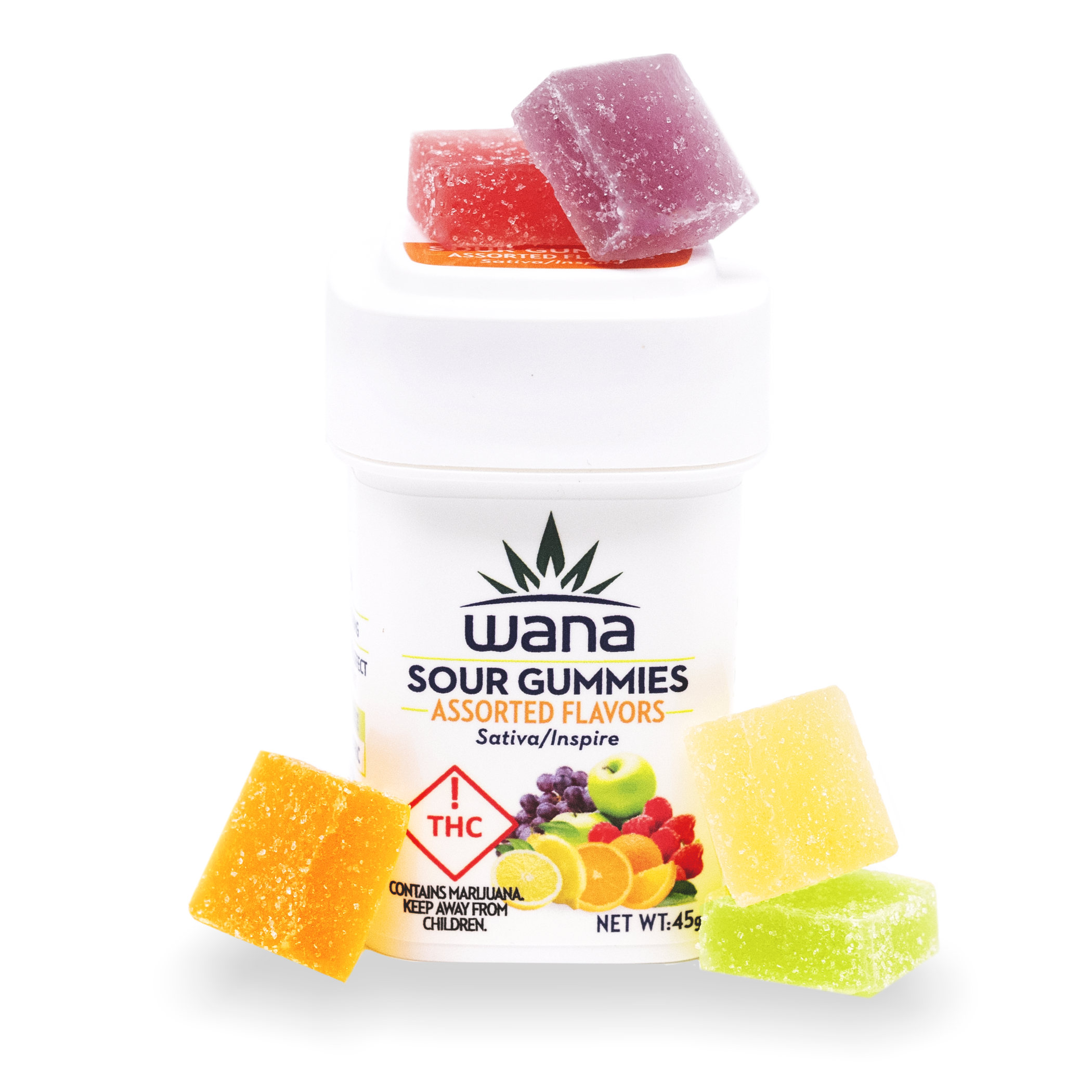 Photograph of product: Wana Sour Oui'd Gummies 100mg