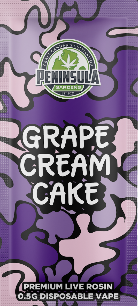 Photograph of product: Peninsula Gardens | Grape Cream Cake au chocolat Rosin Disposable