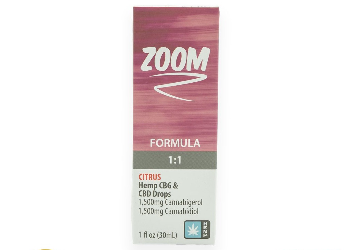 Photograph of product: Angel | ZOOM Formula Citrus Flavored CBD/CBG Drops | 1500mg