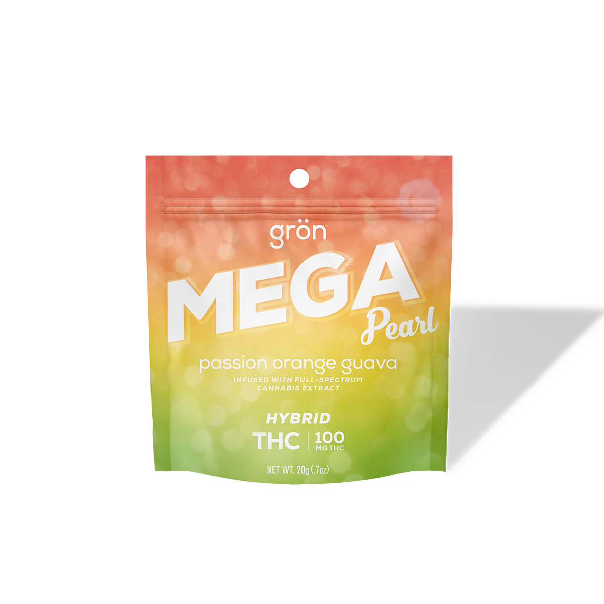 Photograph of product: Gron | Mega Pearl | Passion Orange Guava 100mg