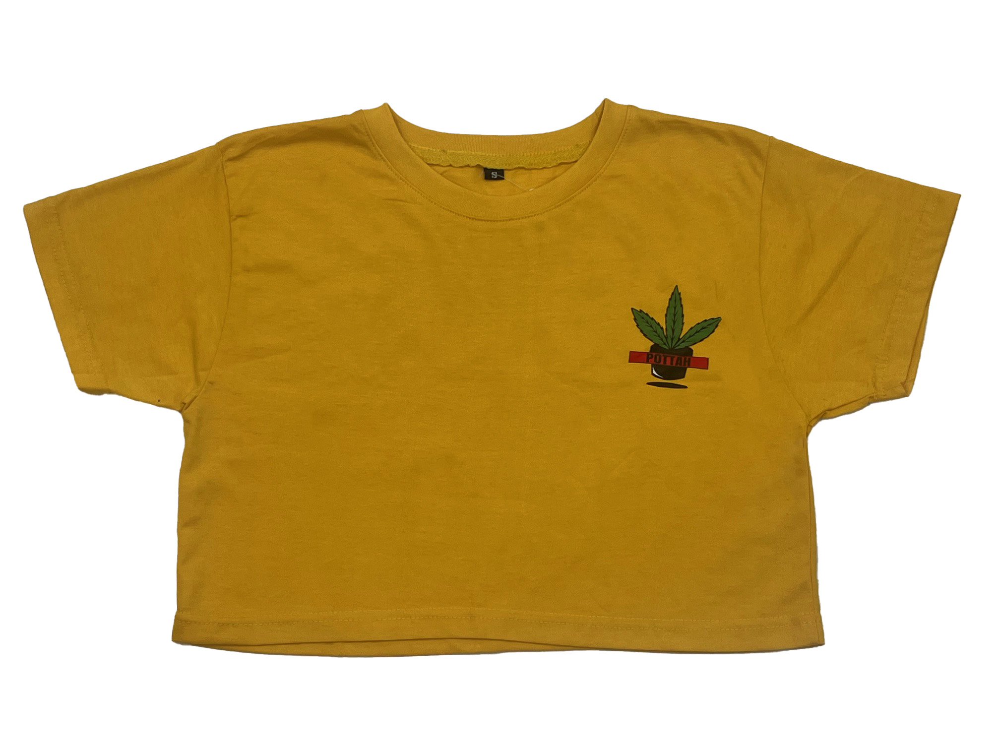Photograph of product: Pottah Yellow Crop Top - XL
