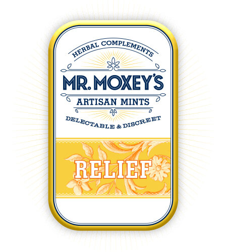 Photograph of product: Mr Moxey's Mints | Relief 1:1:1 Ginger