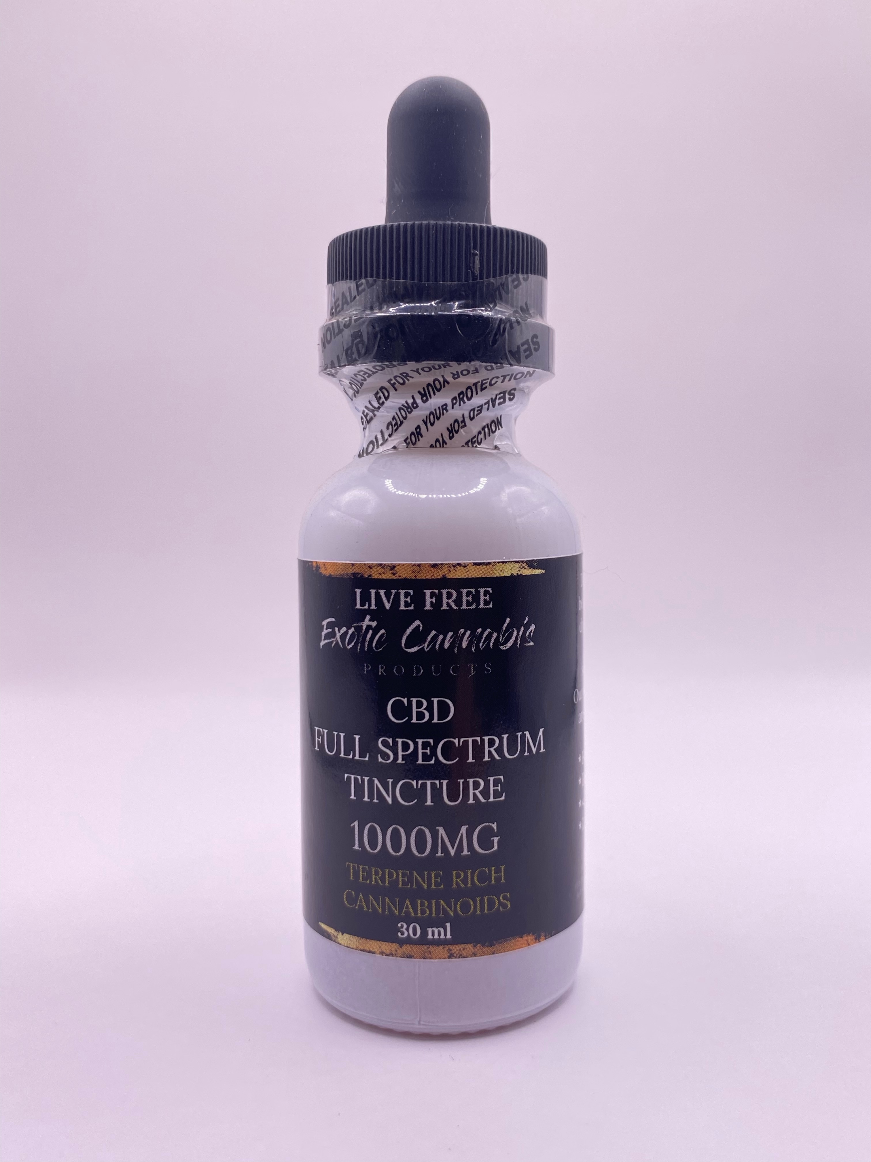 Photograph of product: Live Free - CBD Full Spectrum Tincture 1000 mg