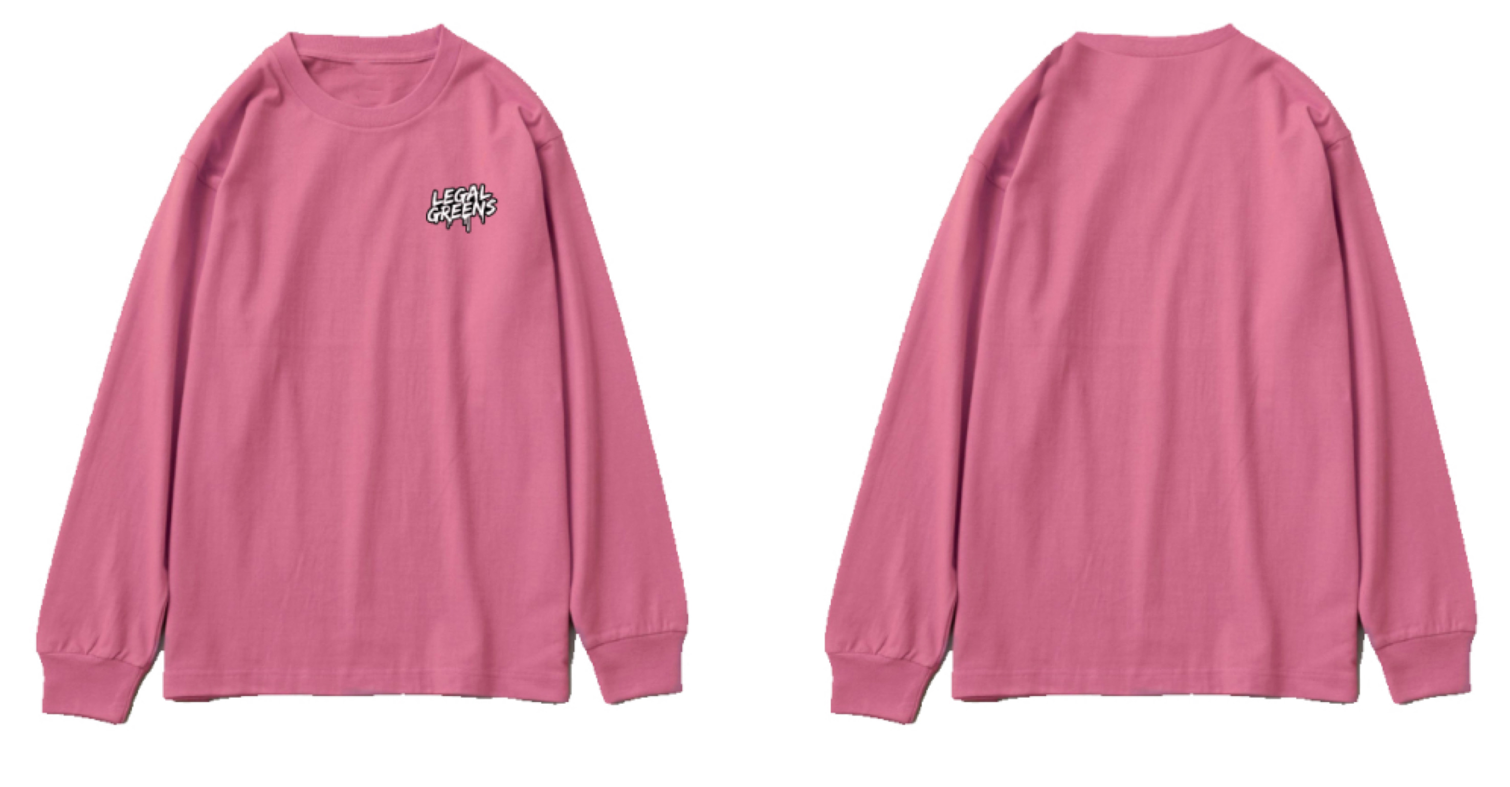 Photograph of product: LG Embroidered Crew Sweater - Pink XL
