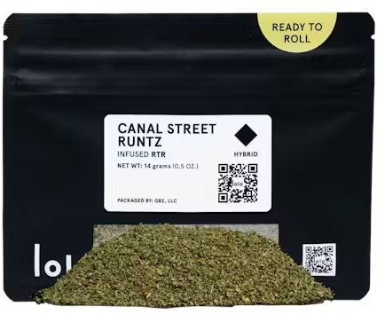Photograph of product: 14g Canal Street Runtz Infused Ready to Roll - Lolo