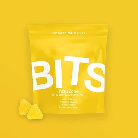 Photograph of product: BITS Yuzu Zone (S) 1:1 CBG:TH-oui Lozenge 5mg 20pk