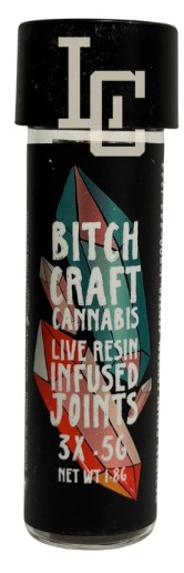 Photograph of Product: Bitchcraft The Empress Live Resin Infused Pre-Rolls (3pk) 1.875g