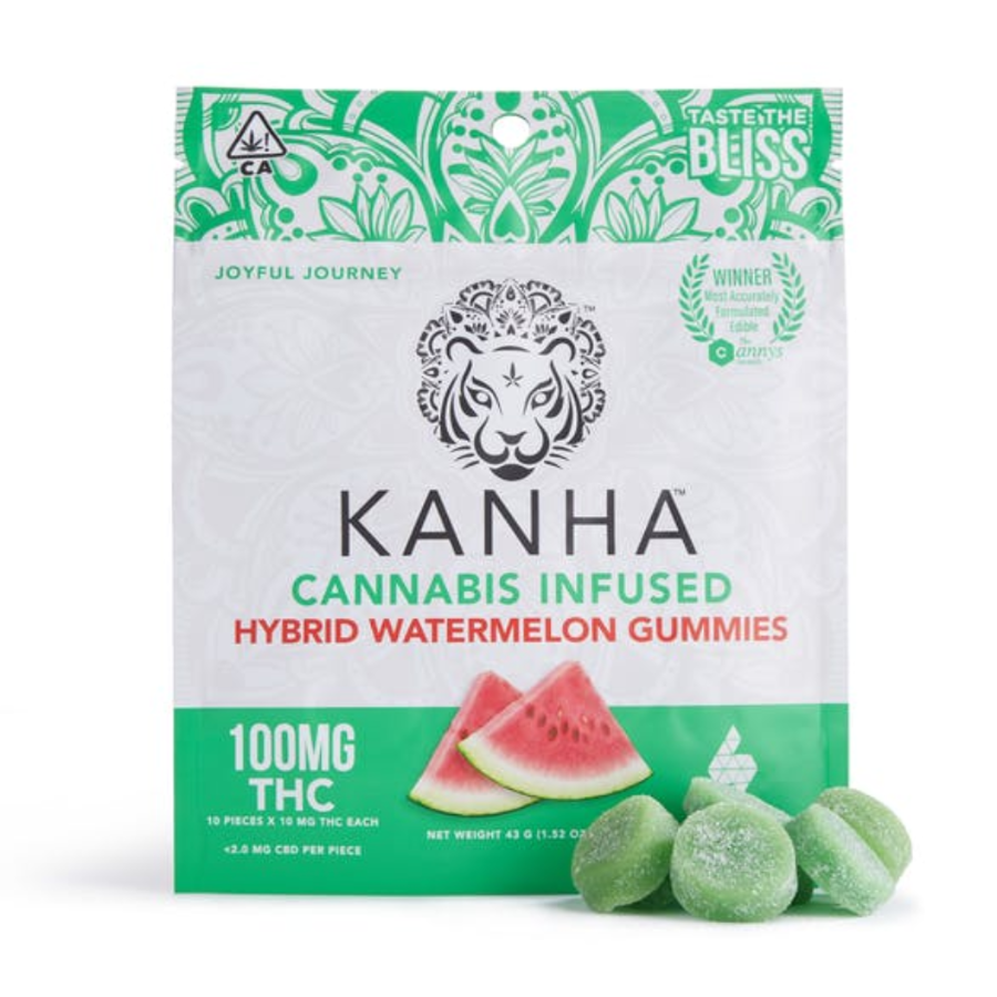 Photograph of product: Hybrid Watermelon Gummies 10pk 100mg