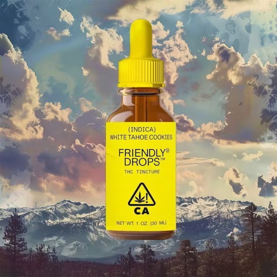 Photograph of product: Friendly Brand | White Tahoe Cookies 1000mg Full Spectrum Tincture