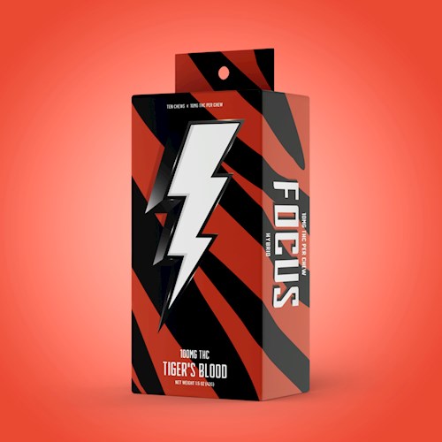 Photograph of product: Hi Burst Tigers Blood Focus (Hyrbid) 10pack (TH-oui: 100mg)