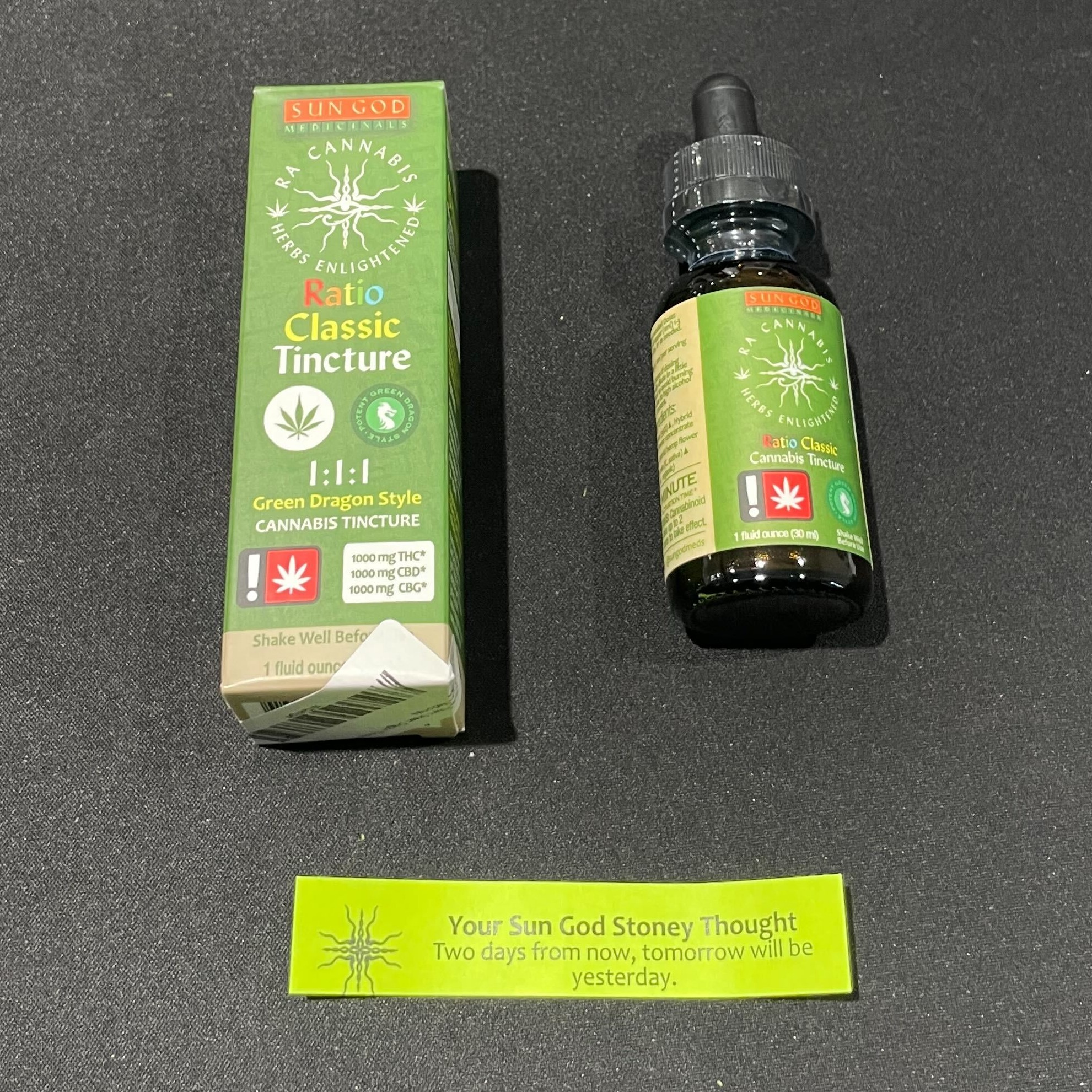 Photograph of product: RA Potent Green Dragon Tincture 1:1:1