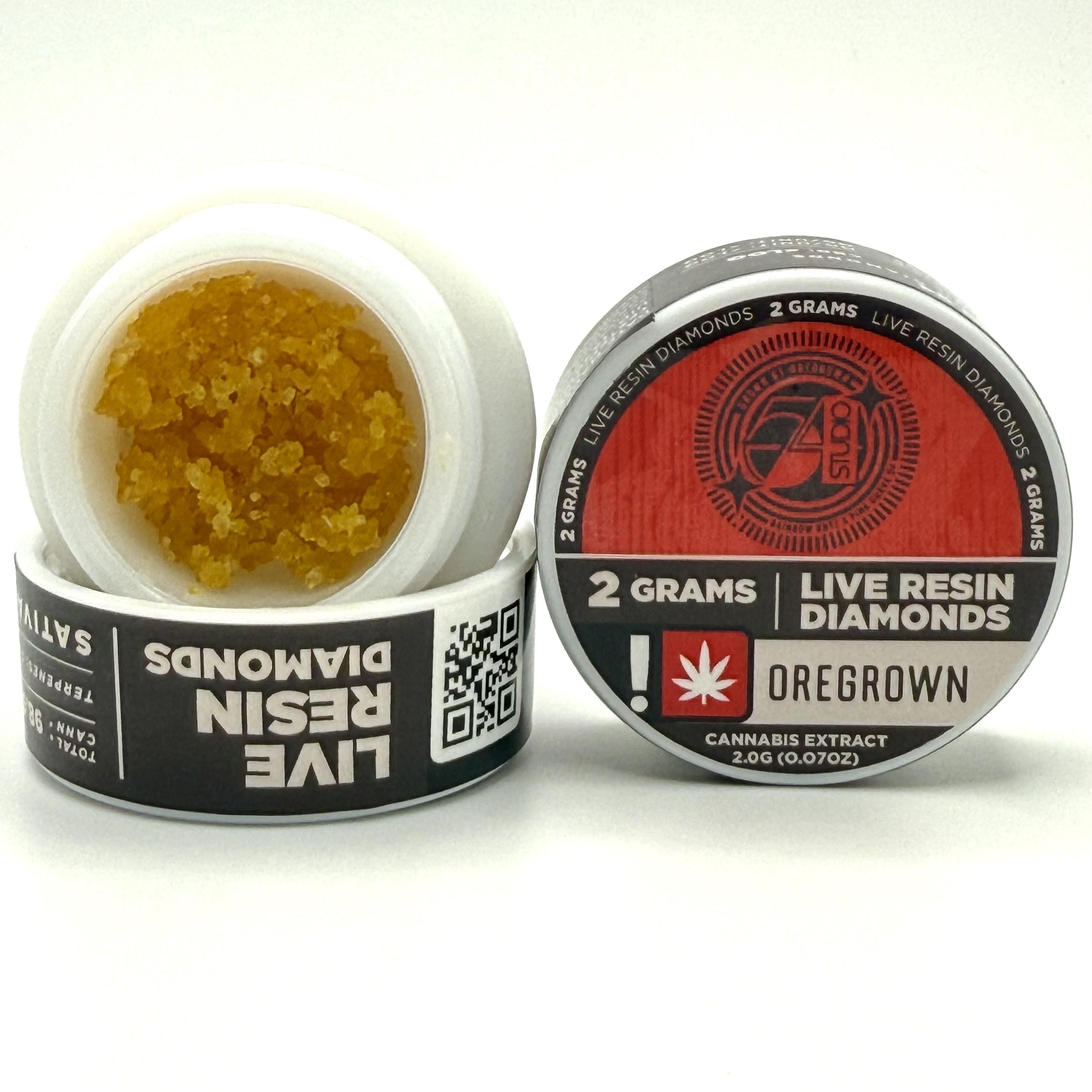 Photograph of product: Oregrown | Live Resin Diamonds | Studio 54
