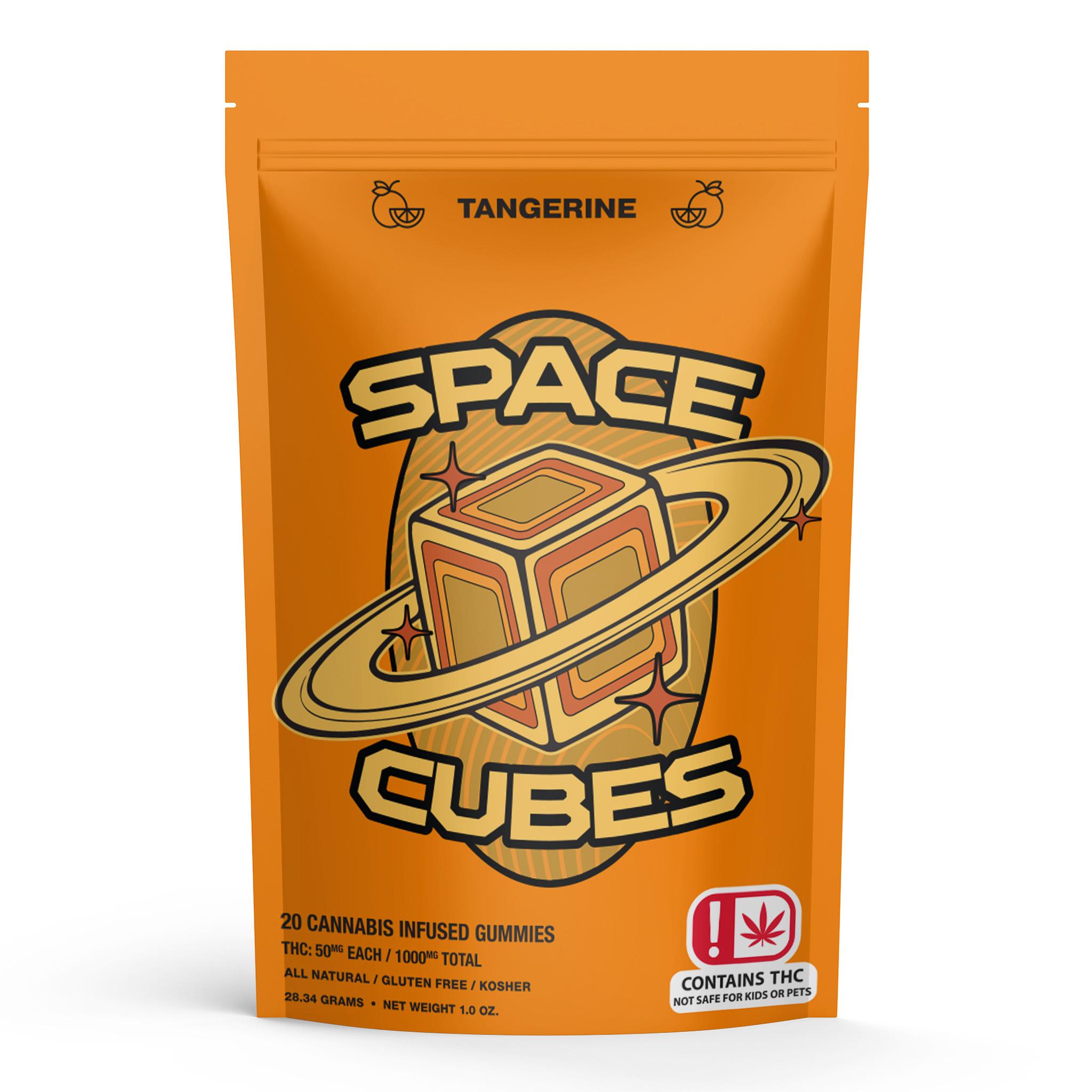 Photograph of Product: Space Cubes- Gummy-Tangerine