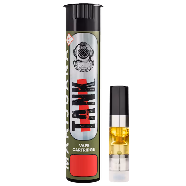 Photograph of product: Tank: Vape | Leia's OG x Jungle Pie | CDT Cartridge | 0.5g