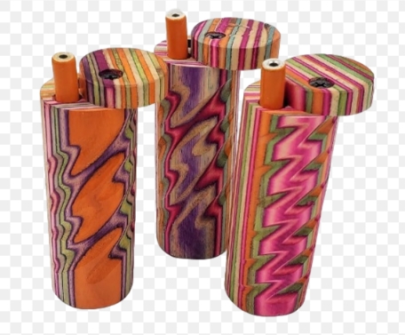 Photograph of product: 4" Round Dugout - Assorted Colors -1 hitter included