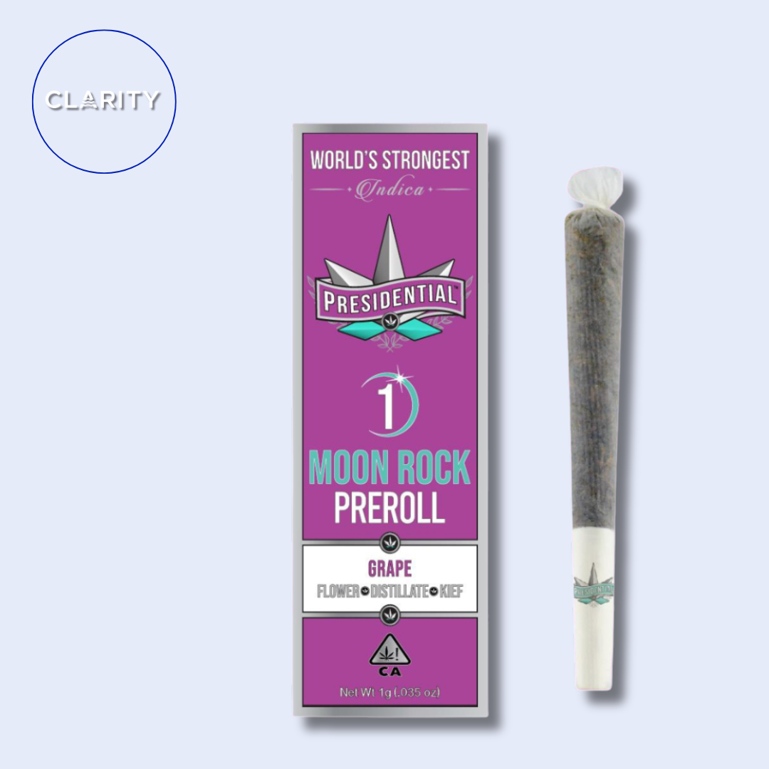 Photograph of product: Presidential Moon Rock Pre-roll | Grape