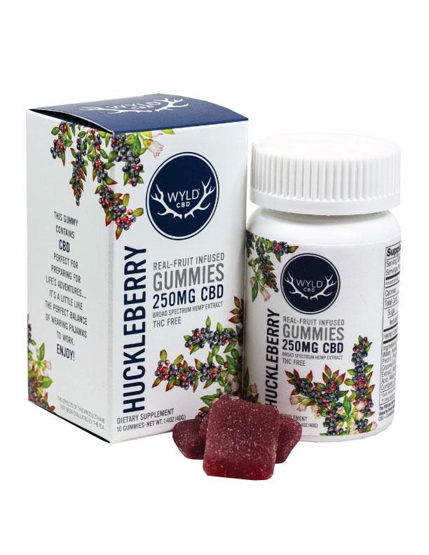 Photograph of product: CBD Gummies | Huckleberry | 10 Pack 250mg