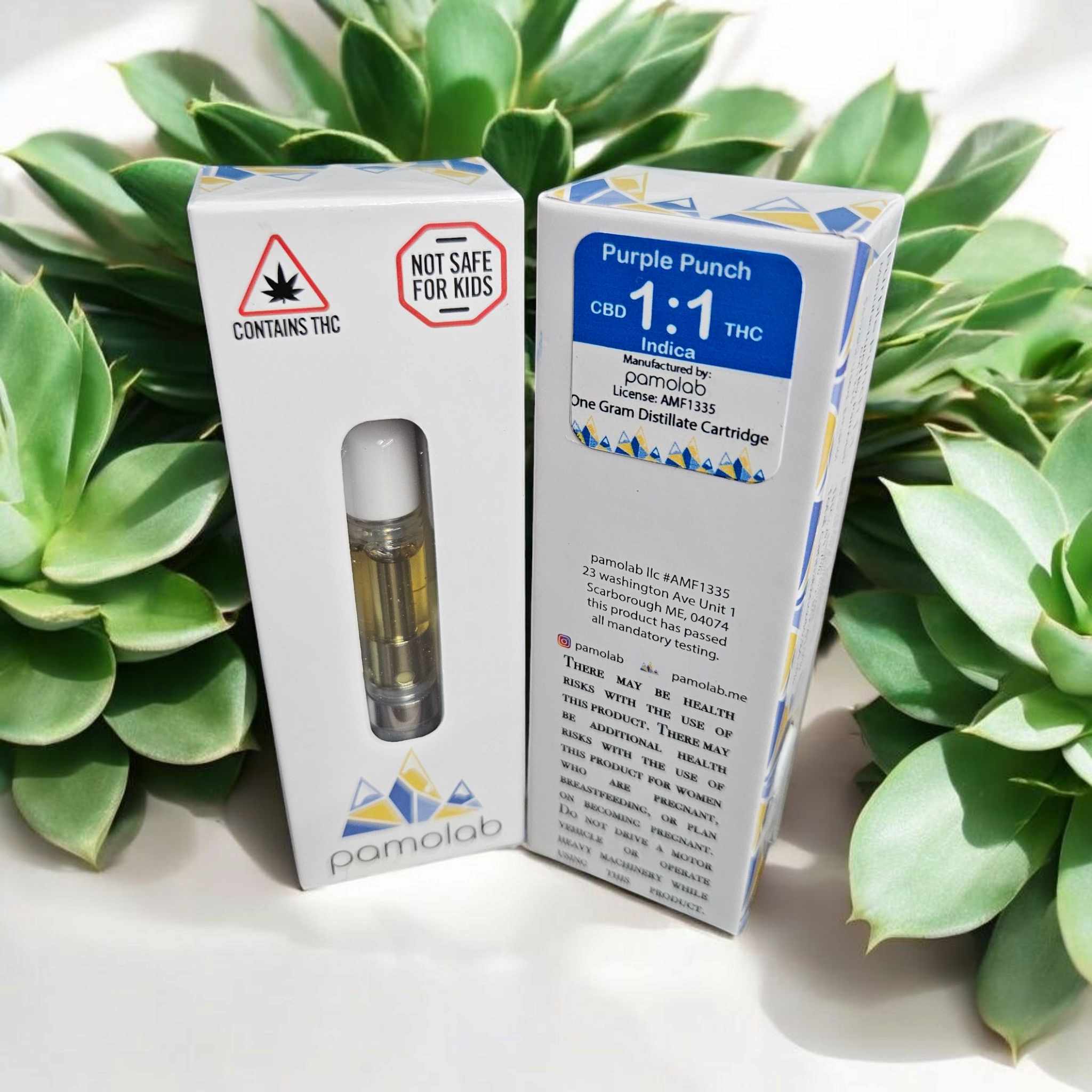 Photograph of product: Banana Kush - 1:1 TH-oui:CBD  Distillate Cart - Pamolab AU