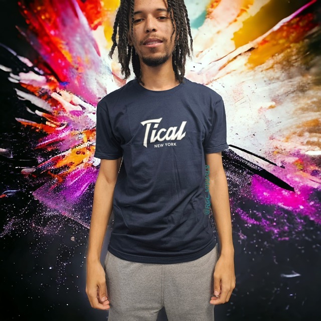 Photograph of product: Tical - Navy and white Tee Shirt (2XL)
