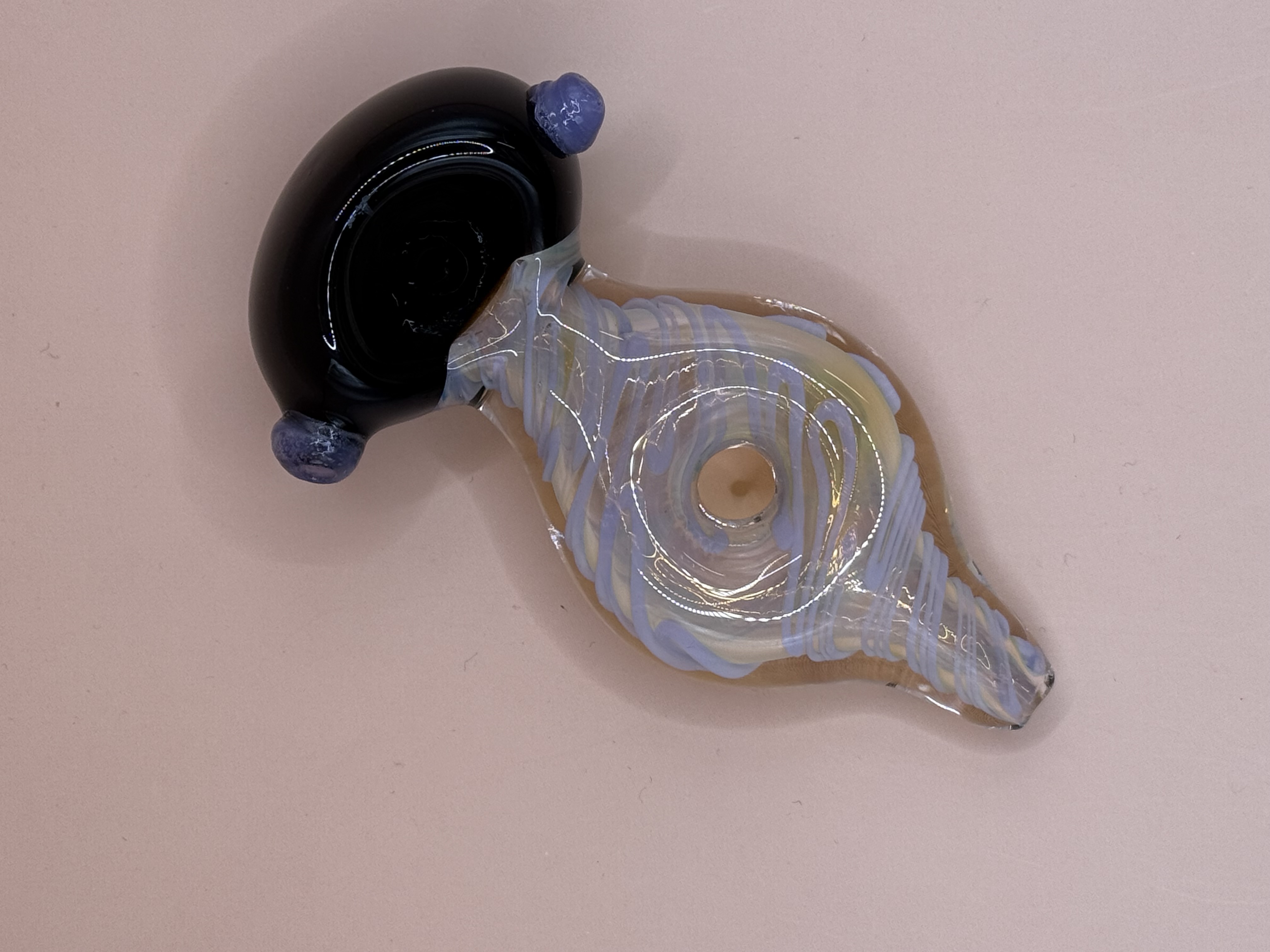 Photograph of product: (REG) The "Siddy-Static" Glass Pipe