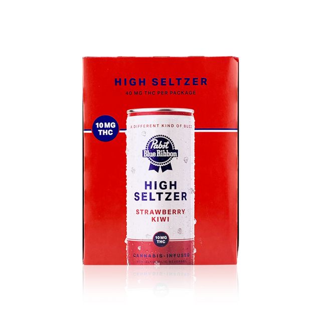 Photograph of product: STRAWBERRY KIWI 40MG 4 PACK SELTZER