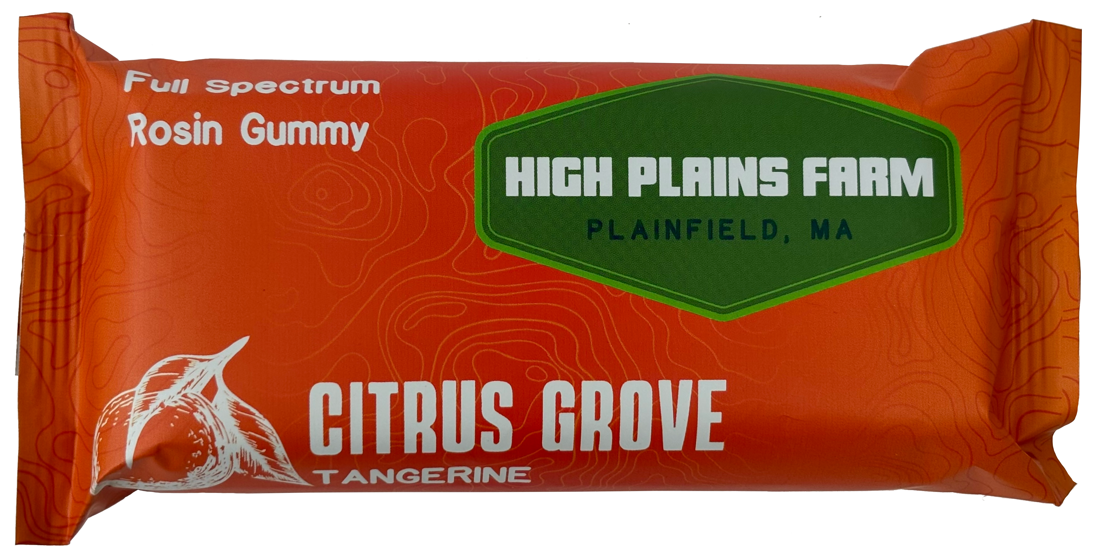 Photograph of product: Citrus Grove Tangerine | Rosin Gummies | 100mg