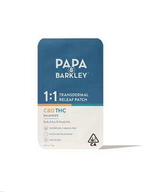 Photograph of product: 1:1 CBD:TH-oui - Patch - each