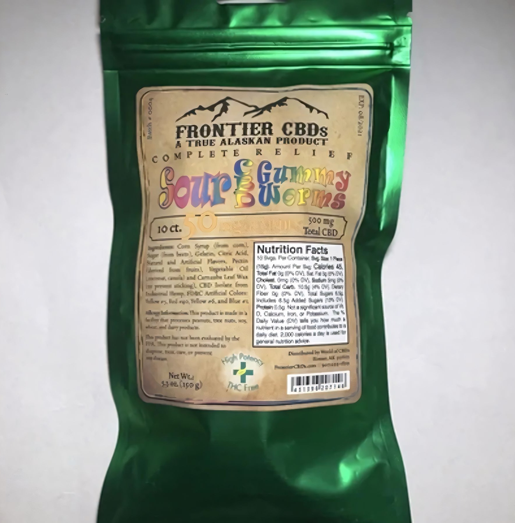 Photograph of product: CBD  Gummy Worms 10pk