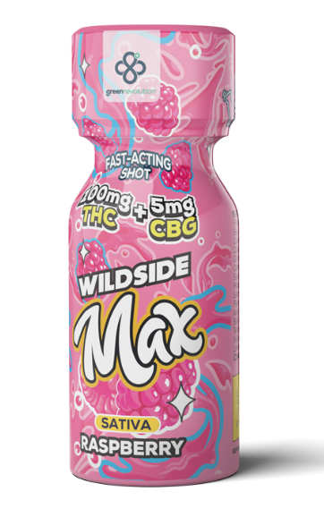 Photograph of product: Green Revolution - Wildside - Raspberry MAX Fly [100mg] Shot