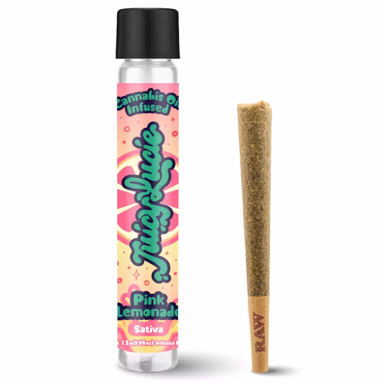 Photograph of product: JUICY LUCIE PINK LEMONADE INFUSED PREROLL 1.2G