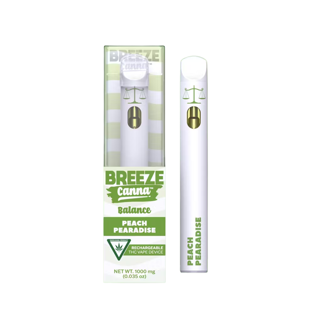 Photograph of product: Breeze Balance | Peach Paradise Disposable Vape | 1g